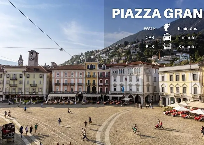 公寓 Locarno Centro E Lago A Pochi Passi Free Parking 洛迦诺